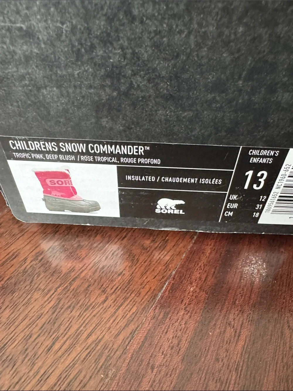 Sorel Kids Hot Pink and Gray Insulated Snow Boots